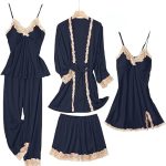 Feminine Two-Piece Pajama Set