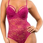 Raspberry Underwire Lace Bodysuit